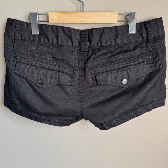 Zara trf Collection Women's Glitter Shortie Shorts Black 10 Summer Festival 1.5" - Picture 6 of 15